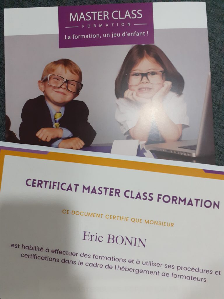 MASTER CLASS FORMATION - Certificat